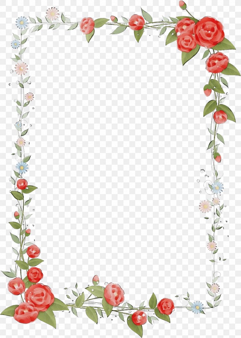 Watercolor Background Frame, PNG, 1024x1435px, Watercolor, Borders And Frames, Decorative Arts, Floral Bouquets, Floral Design Download Free