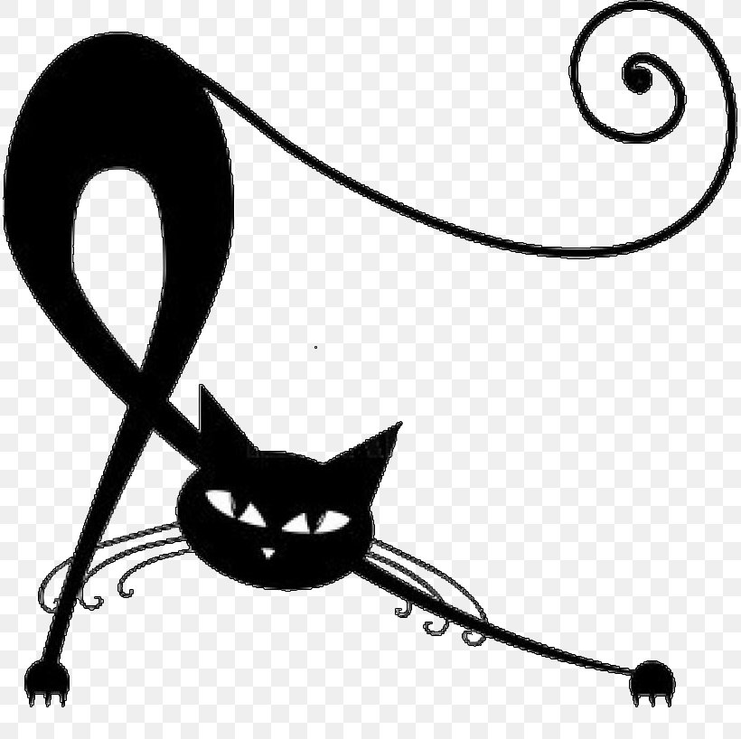 Cat Kitten Illustration Vector Graphics Silhouette, PNG, 813x818px, Cat, Artwork, Black, Black And White, Black Cat Download Free