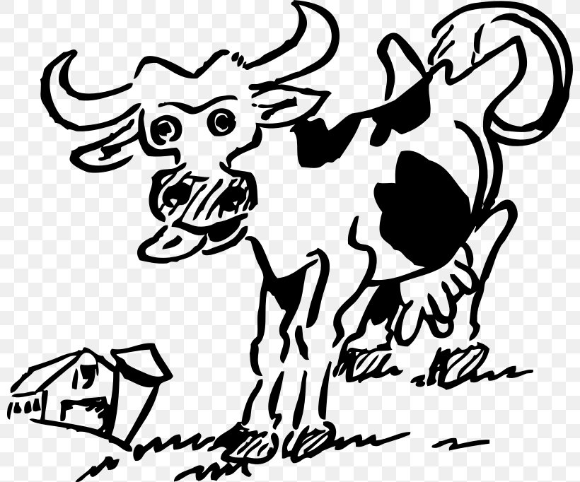 Child Drawing Cattle Clip Art, PNG, 800x682px, Child, Art, Artwork, Black, Black And White Download Free