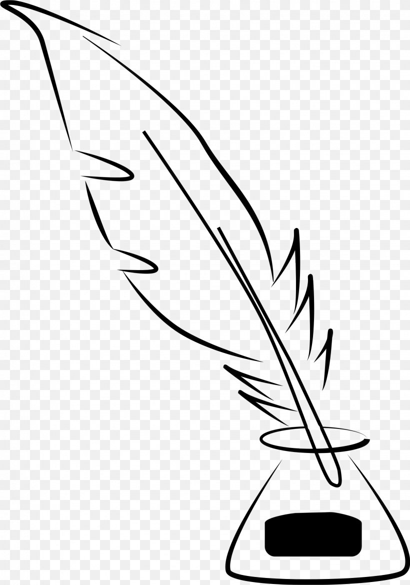 Quill Inkwell Paper Pen, PNG, 1636x2335px, Quill, Beak, Bird, Black, Black And White Download Free