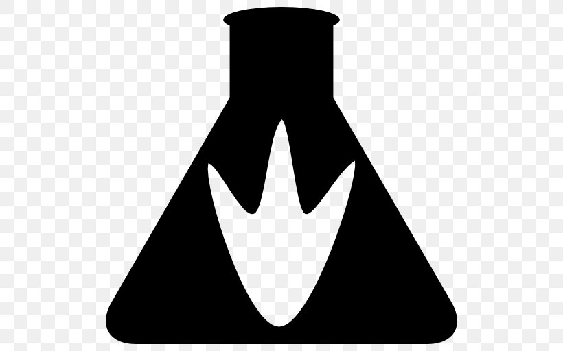 Laboratory Flasks Erlenmeyer Flask Vial Clip Art, PNG, 512x512px, Laboratory Flasks, Black, Black And White, Erlenmeyer Flask, Experiment Download Free