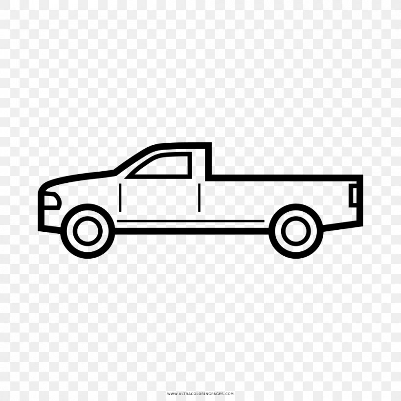Pickup Truck Mazda B-Series Car Drawing, PNG, 1000x1000px, Pickup Truck, Area, Automotive Design, Automotive Exterior, Black And White Download Free