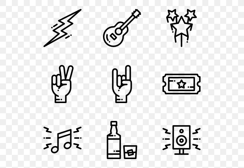 Rock N Roll, PNG, 600x564px, Icon Design, Area, Art, Black, Black And White Download Free