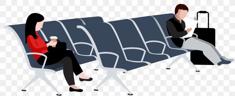 Euclidean Vector Airport Icon, PNG, 2692x1100px, Chair, Airport, Animation, Business, Cartoon Download Free