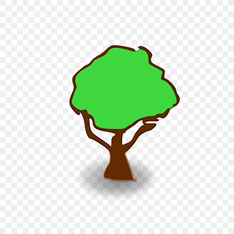 Green Tree Clip Art Plant Logo, PNG, 1000x1000px, Watercolor, Green, Logo, Paint, Plant Download Free