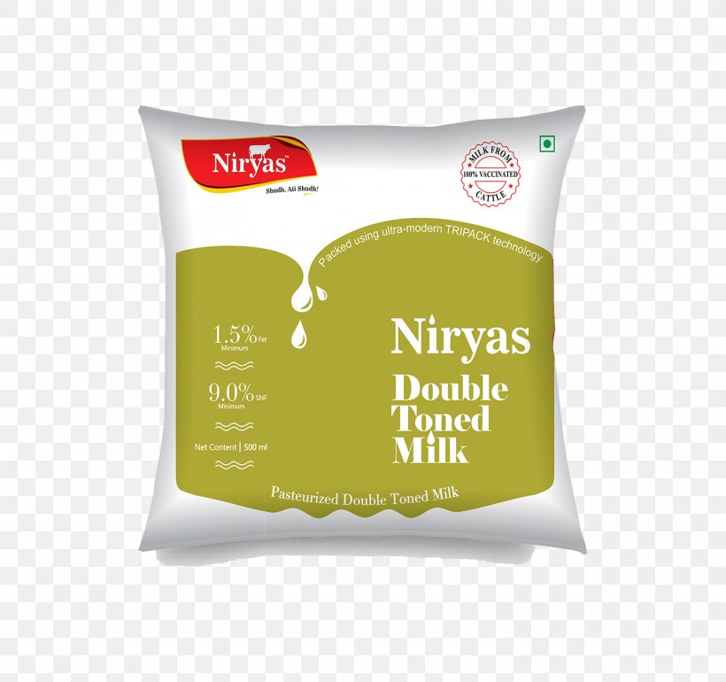 Toned Milk Cream Niryas Food Products Pvt. Ltd., PNG, 1500x1409px, Milk, Amul, Cream, Cushion, Dairy Download Free