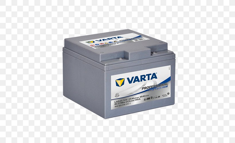 VRLA Battery VARTA Electric Battery Automotive Battery Deep-cycle Battery, PNG, 500x500px, Vrla Battery, Ampere Hour, Automotive Battery, Battery Charger, Deepcycle Battery Download Free