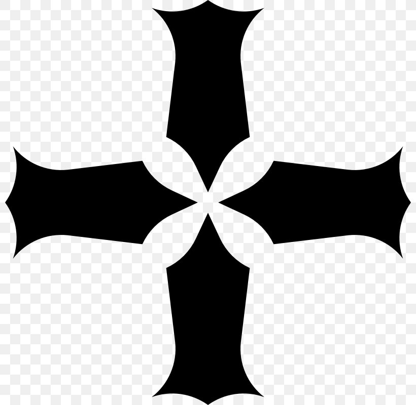 Christian Cross Symbol Clip Art, PNG, 800x800px, Cross, Artwork, Black, Black And White, Christian Cross Download Free