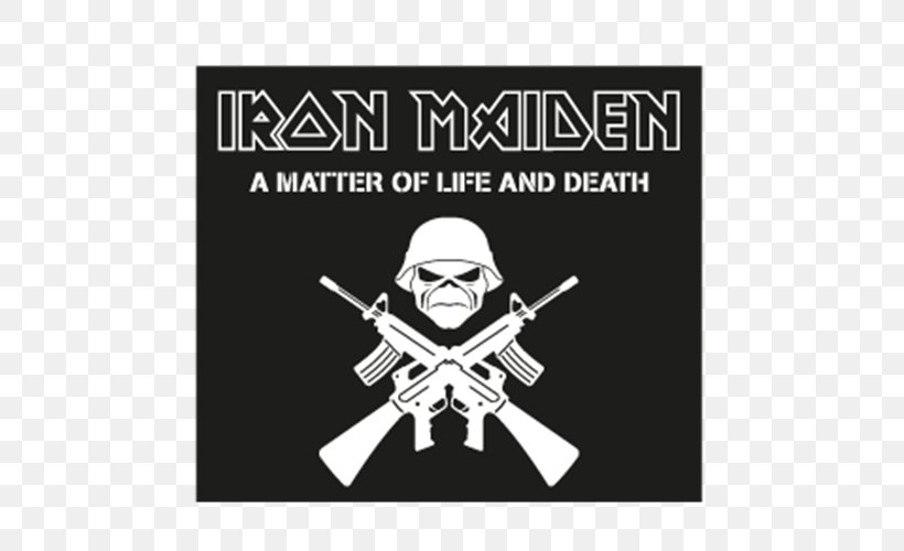 Iron Maiden A Matter Of Life And Death Eddie Live After Death Heavy Metal, PNG, 500x500px, Iron Maiden, Advertising, Album, Black, Black And White Download Free