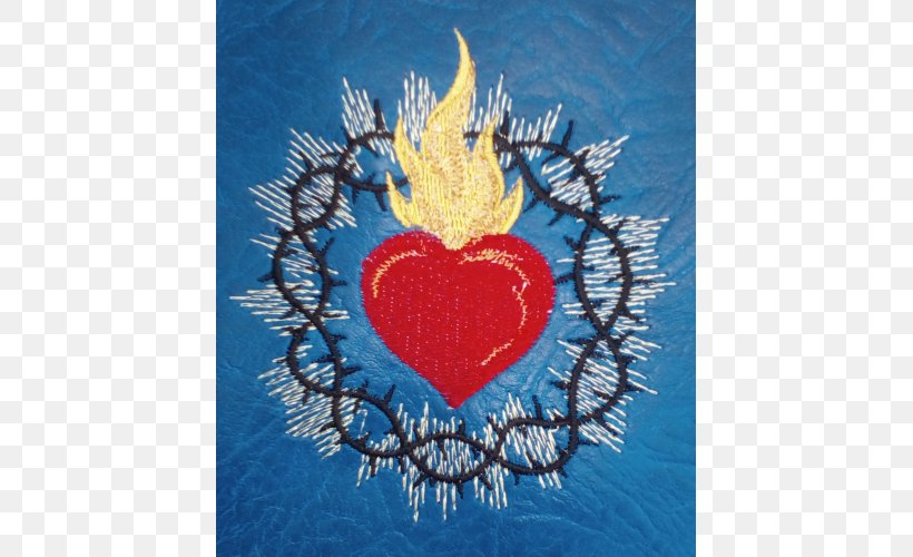 Missal Heart Leather Embroidery, PNG, 500x500px, Missal, Art, Bespoke, Crown Of Thorns, Embroidery Download Free