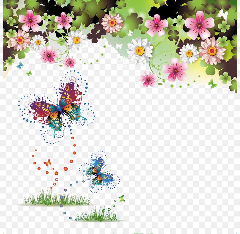 Butterfly Royalty-free Illustration, PNG, 800x800px, Butterfly, Art, Blossom, Branch, Butterflies And Moths Download Free
