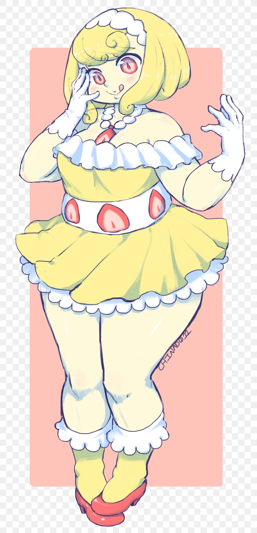 Moe Anthropomorphism Birthday Cake Food Clothing, PNG, 789x1698px, Watercolor, Cartoon, Flower, Frame, Heart Download Free