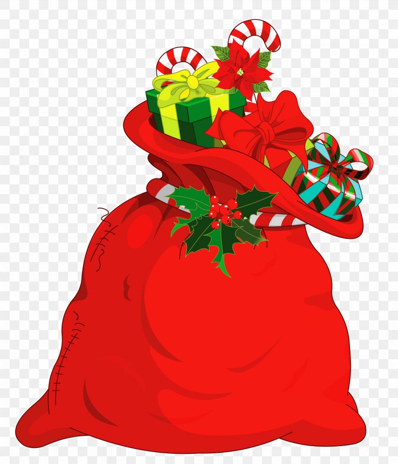 Santa Claus Bag Christmas Clip Art, PNG, 3332x3885px, Santa Claus, Art, Bag, Christmas, Christmas Decoration Download Free