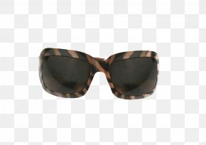 Brown Leopard Sunglasses Border - Sunglasses Leopard Lens PNG