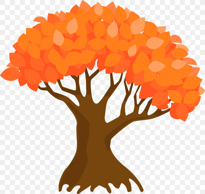 Abstract Tree, PNG, 3000x2842px, Abstract Tree, Orange, Plant, Tree Download Free
