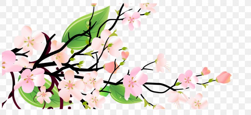 Floral Design Plum Blossom, PNG, 1013x468px, Floral Design, Blossom, Branch, Cherry Blossom, Cut Flowers Download Free