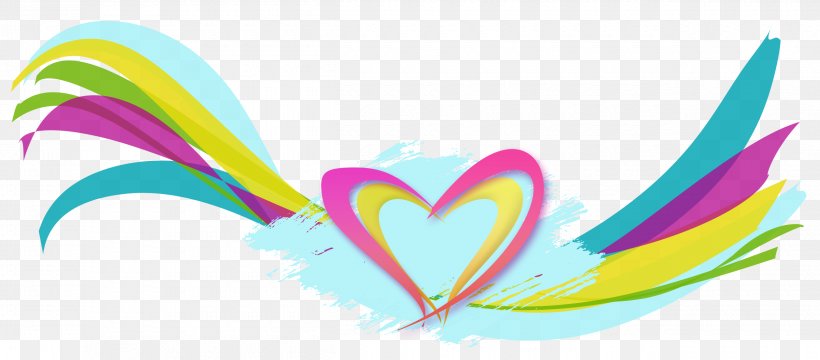 Heart Green Wave Clip Art, PNG, 2500x1098px, Watercolor, Cartoon, Flower, Frame, Heart Download Free