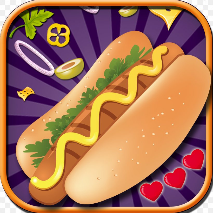 Hot Dog Maker | Cooking Game Hot Dog Maker! Hot Dog Cooking Game, PNG, 1024x1024px, Hot Dog, Android, Bread, Cooking, Drink Download Free