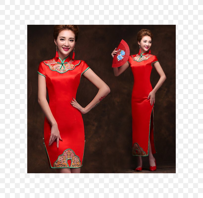 China Cheongsam Wedding Dress Clothing, PNG, 600x800px, China, Bride, Cheongsam, Clothing, Cocktail Dress Download Free