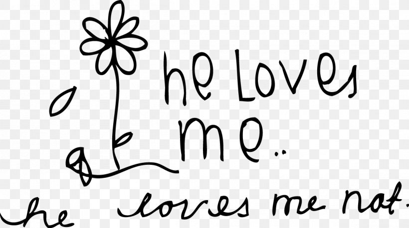 He Loves Me... He Loves Me Not YouTube Drawing, PNG, 1199x671px, Love, Area, Art, Black, Black And White Download Free