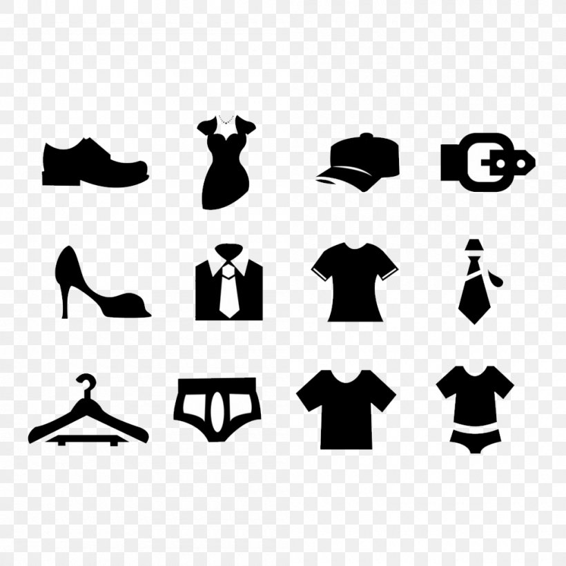 Vector Graphics Clothing Textile Image, PNG, 1000x1000px, Clothing, Blackandwhite, Footwear, Logo, Shirt Download Free