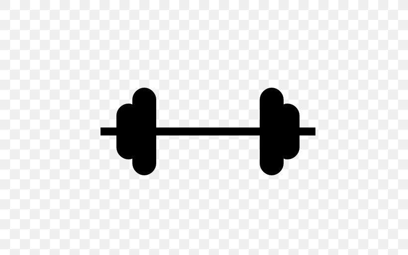 Weight Training Dumbbell Barbell, PNG, 512x512px, Weight Training, Barbell, Black And White, Dumbbell, Fitness Centre Download Free