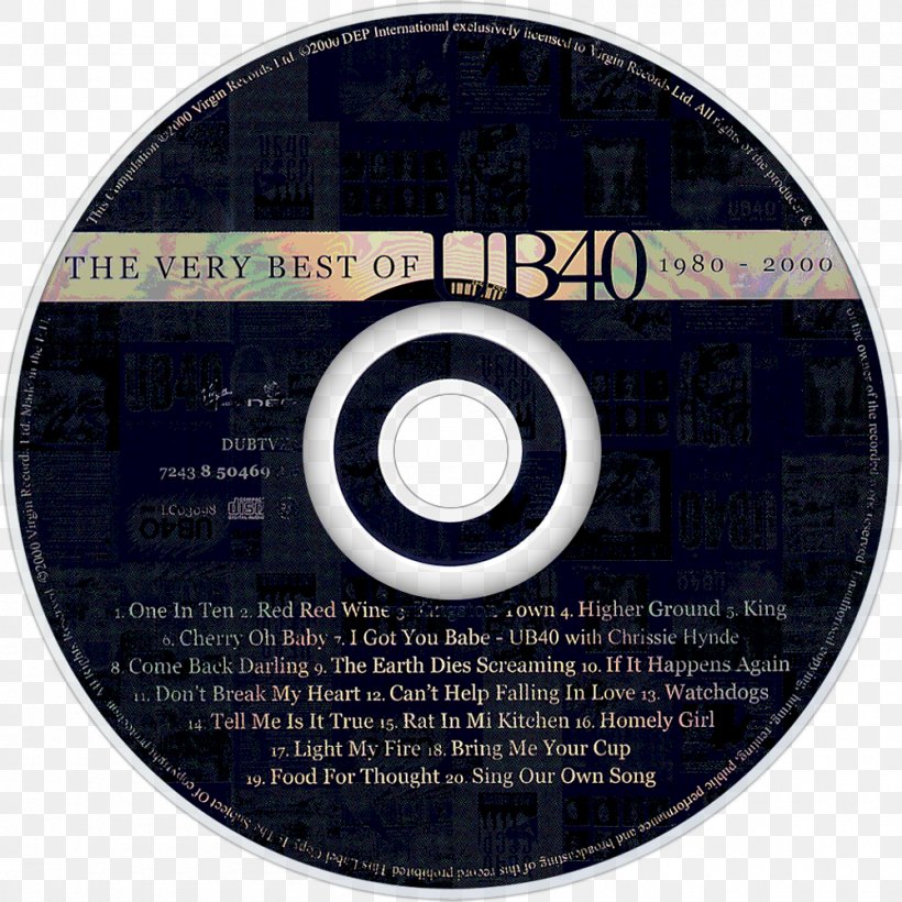 Compact Disc The Very Best Of UB40 Album Labour Of Love, PNG, 1000x1000px, Watercolor, Cartoon, Flower, Frame, Heart Download Free