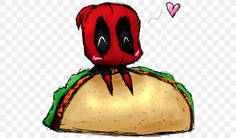 Taco Mexican Cuisine Deadpool Quesadilla Burrito, PNG, 532x480px, Taco, Burrito, Cartoon, Deadpool, Drawing Download Free