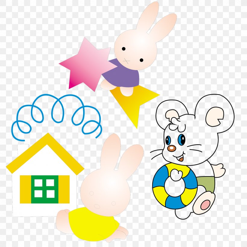 Easter Bunny Rabbit Clip Art, PNG, 1200x1200px, Easter Bunny, Area, Art, Baby Toys, Cartoon Download Free