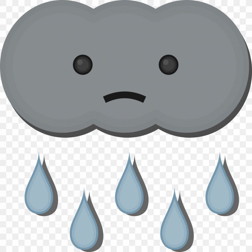 Little Cloud Rain Sadness Clip Art, PNG, 2400x2400px, Little Cloud, Cloud, Lightning, Nose, Organism Download Free