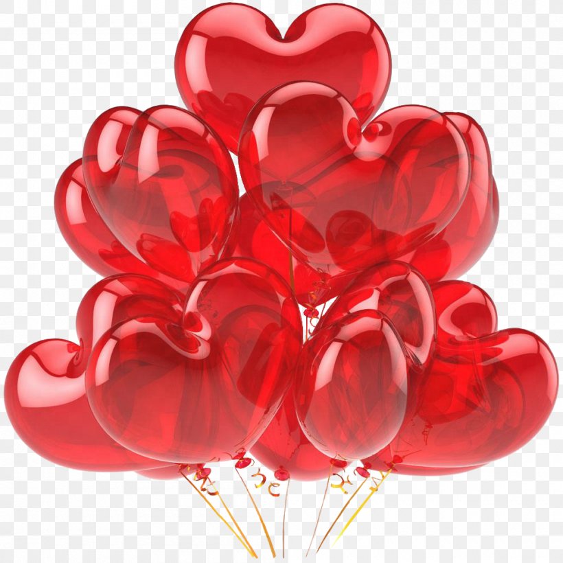 Balloon Heart Red Clip Art, PNG, 1000x1000px, Balloon, Birthday, Cut Flowers, Flower, Flower Bouquet Download Free
