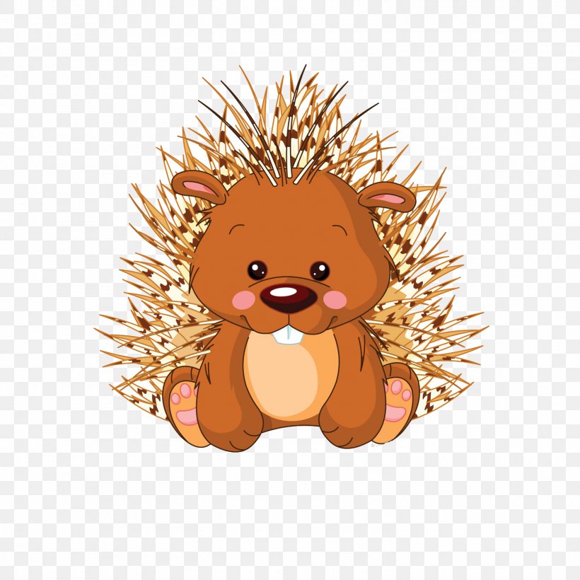 Hedgehog Porcupine Clip Art, PNG, 1500x1500px, Hedgehog, Big Cats, Carnivoran, Cartoon, Cuteness Download Free