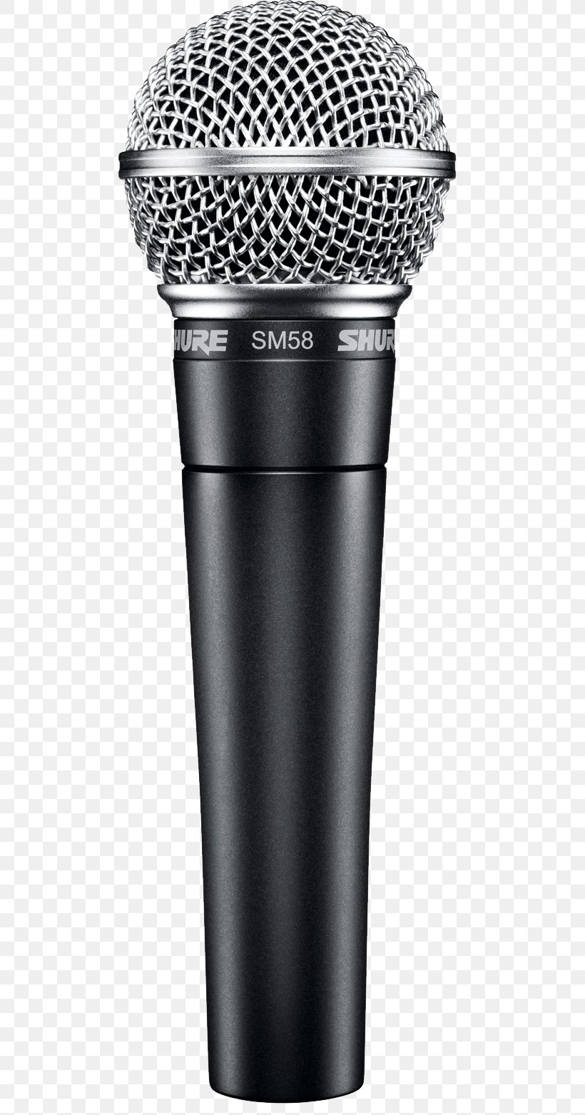Microphone Shure SM58 Shure SM57, PNG, 505x1563px, Microphone, Audio, Audio Equipment, Black And White, Cardioid Download Free