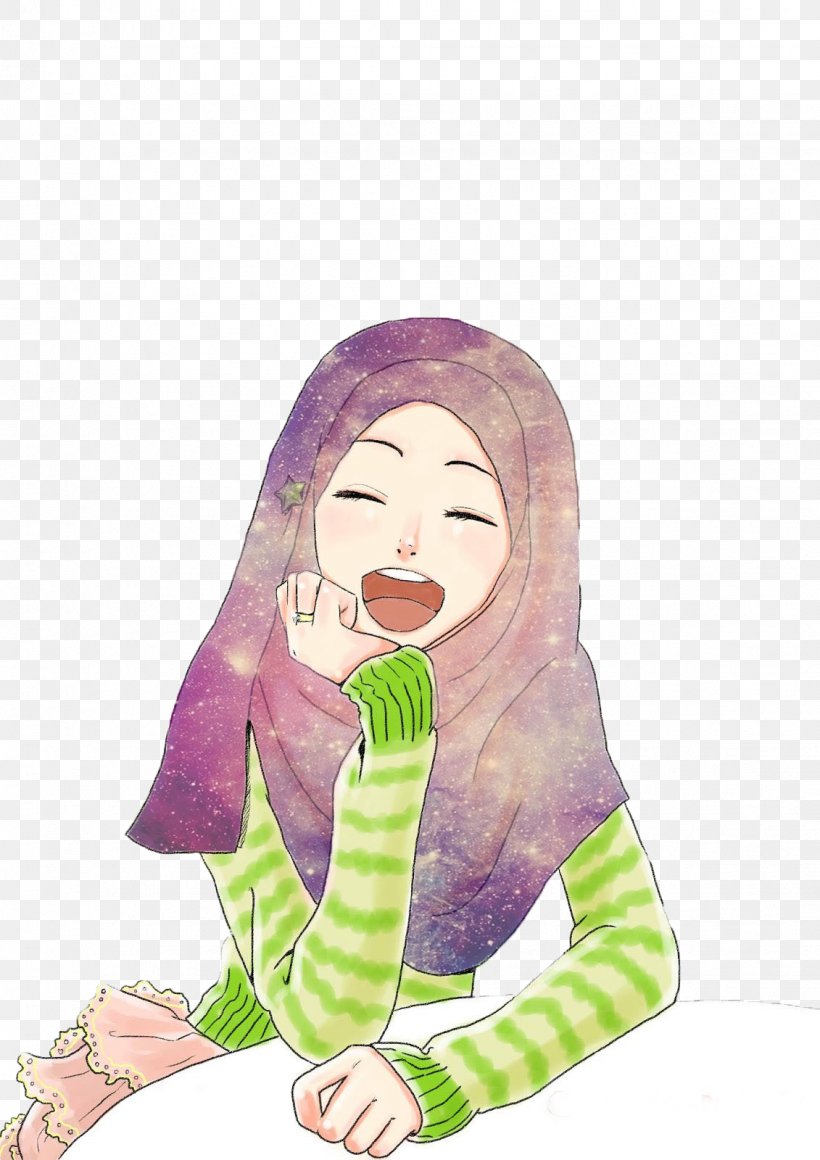 Muslim Drawing Islam Hijab, PNG, 1131x1600px, Watercolor, Cartoon, Flower, Frame, Heart Download Free