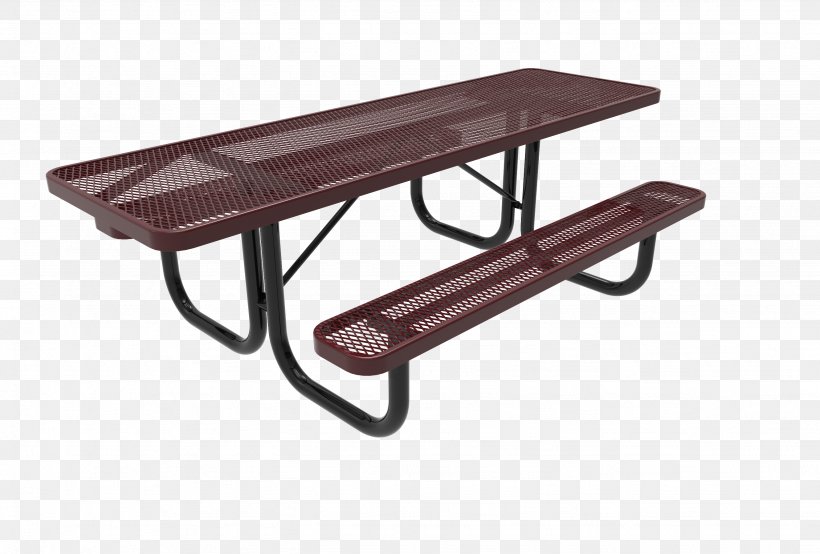 Picnic Table Bench Park Wood, PNG, 2661x1800px, Table, Bench, Coating, Furniture, Metal Download Free