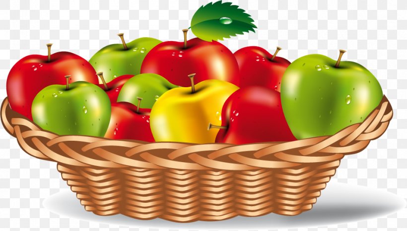 Vegetarian Cuisine Clip Art Fruit Vegetable Food Gift Baskets, PNG, 950x540px, Vegetarian Cuisine, Apple, Basket, Bell Peppers And Chili Peppers, Chili Pepper Download Free