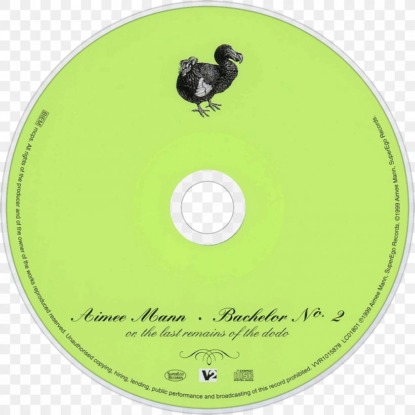 Bachelor No. 2 Or, The Last Remains Of The Dodo Compact Disc SuperEgo Records Phonograph Record Mobile Fidelity Sound Lab, PNG, 1000x1000px, Compact Disc, Aimee Mann, Disk Storage, Dvd, Gatefold Download Free