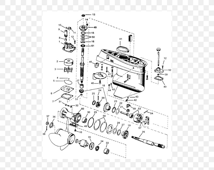 Evinrude Outboard Motors Johnson Outboards Mercury Marine Outboard Marine Corporation, PNG, 500x650px, Evinrude Outboard Motors, Artwork, Auto Part, Black And White, Boat Download Free