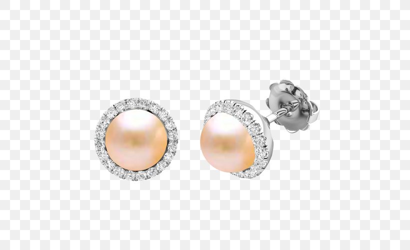 Pearl Earring Jewellery Diamond, PNG, 500x500px, Pearl, Body Jewellery, Body Jewelry, Brilliant, Cultured Freshwater Pearls Download Free