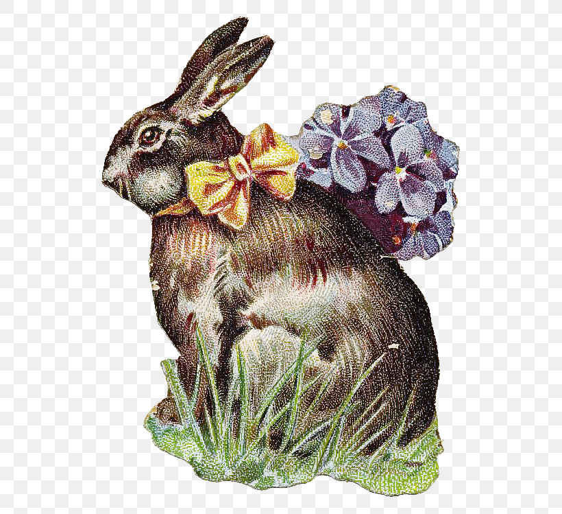 Rabbit Rabbits And Hares Hare Plant Animal Figure, PNG, 544x749px, Rabbit, Animal Figure, Flower, Hare, Plant Download Free