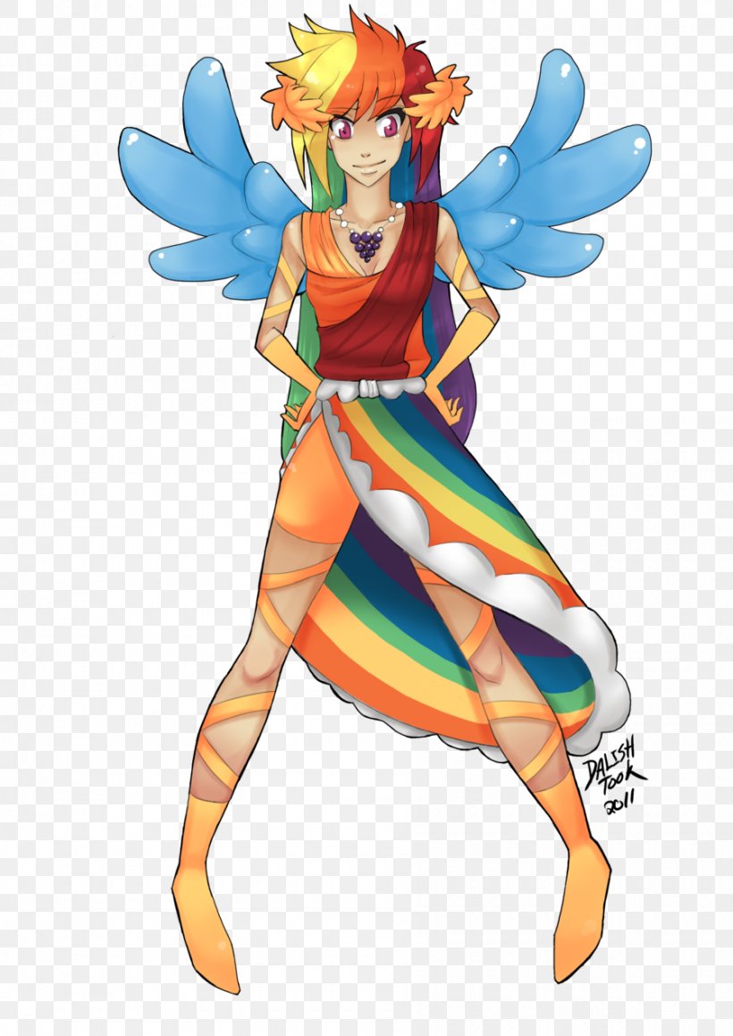 Rainbow Dash Ponyville Dress Evening Gown, PNG, 900x1273px, Watercolor, Cartoon, Flower, Frame, Heart Download Free