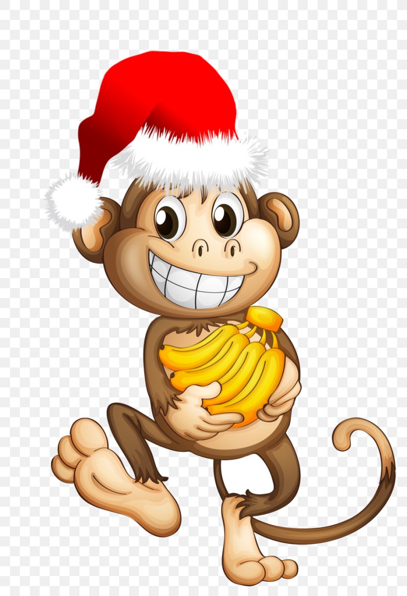 Cartoon Royalty-free Monkey Clip Art, PNG, 818x1200px, Cartoon, Art, Carnivoran, Cat Like Mammal, Christmas Download Free