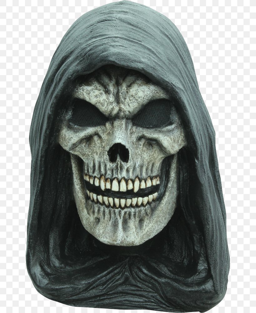 Death Latex Mask Halloween Costume Hood, PNG, 655x1000px, Death, Bone, Costume, Costume Party, Death Mask Download Free