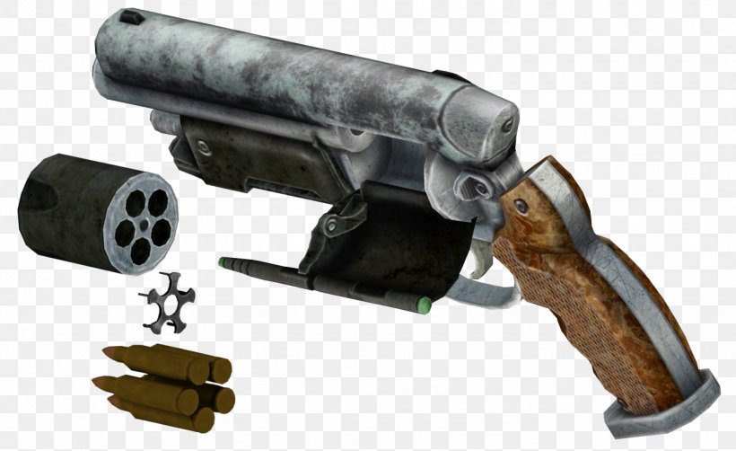 Fallout: New Vegas Weapon Firearm Revolver Trigger, PNG, 1330x815px, Watercolor, Cartoon, Flower, Frame, Heart Download Free