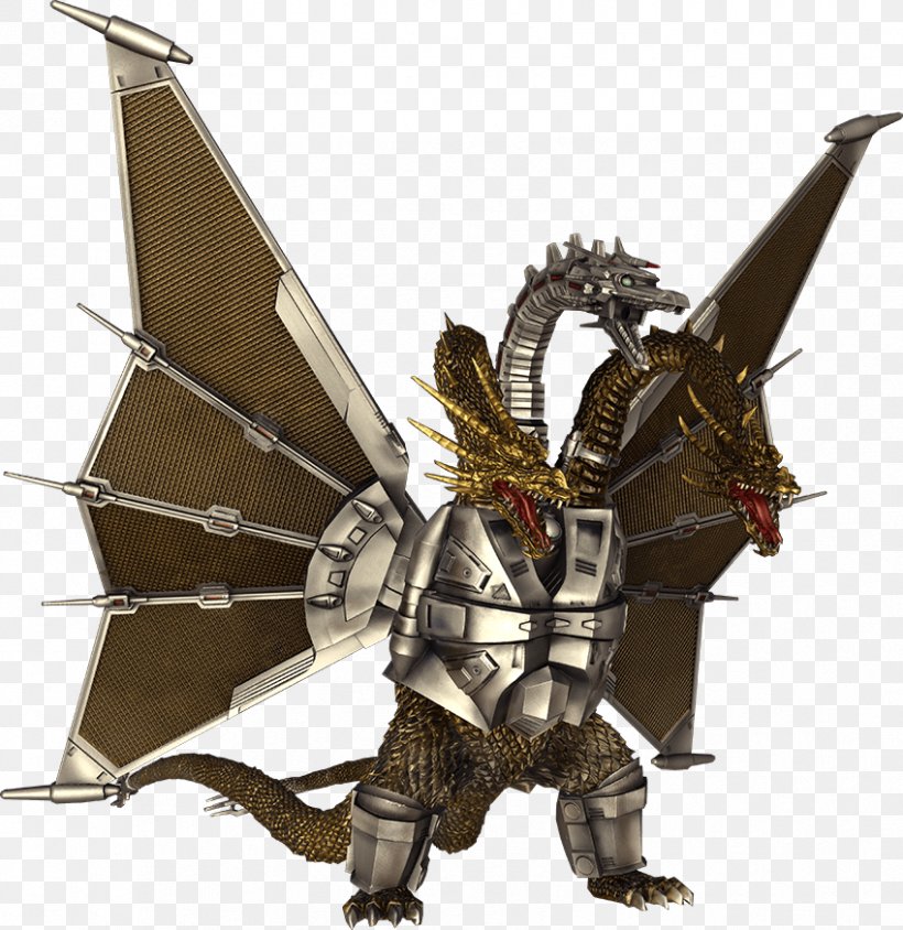 King Ghidorah Mechagodzilla Rodan Mothra, PNG, 849x874px, King Ghidorah, Armour, Dragon, Fictional Character, Ghidorah The Threeheaded Monster Download Free