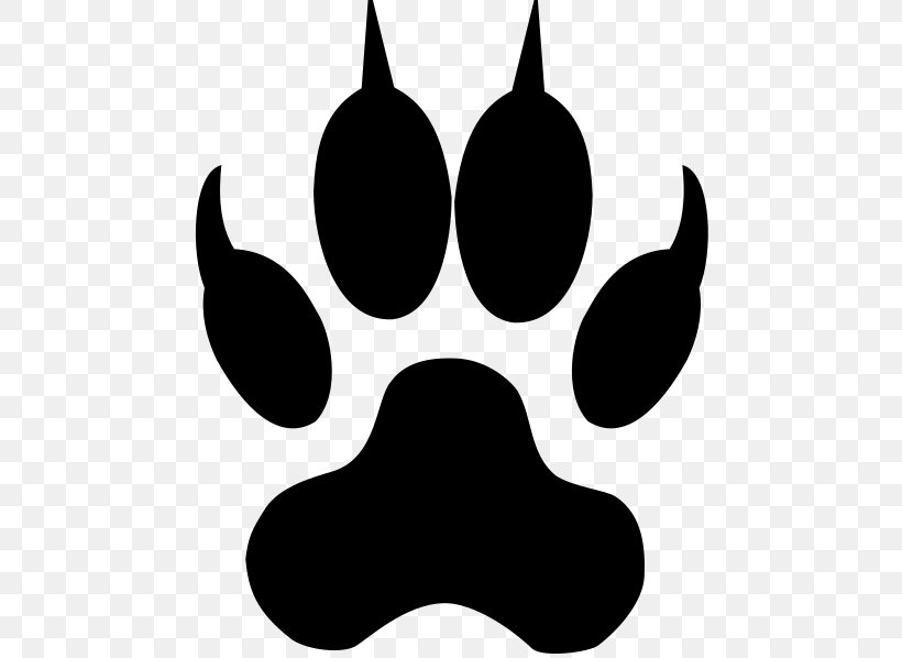 Cat Dog Paw Clip Art, PNG, 468x598px, Cat, Animal, Animal Track, Black, Black And White Download Free