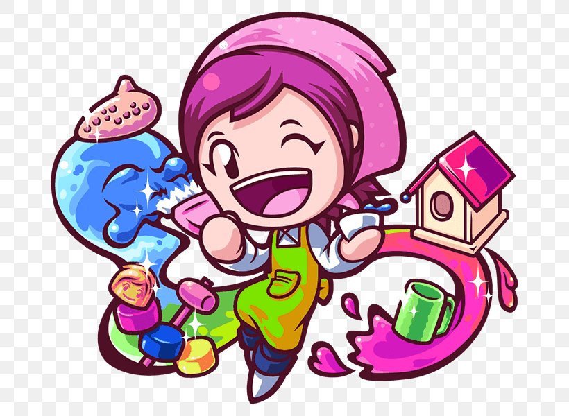 Cooking Mama Babysitting Mama Clip Art Image, PNG, 800x600px, Watercolor, Cartoon, Flower, Frame, Heart Download Free