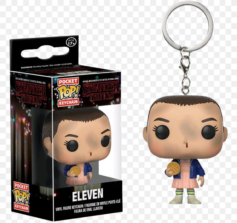 Eleven Funko Key Chains Action & Toy Figures Mindzai, PNG, 758x771px, Eleven, Action Toy Figures, Chain, Collectable, Eggo Download Free