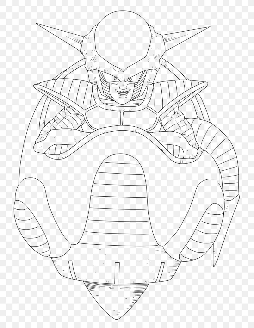 Frieza Line Art Drawing Goku Sketch, PNG, 754x1059px, Frieza, Artwork, Black And White, Character, Concept Art Download Free