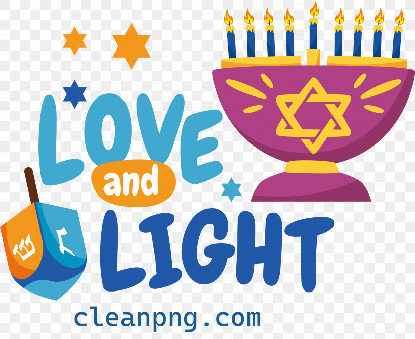 Happy Hanukkah Love Light, PNG, 6445x5274px, Happy Hanukkah, Light, Love Download Free